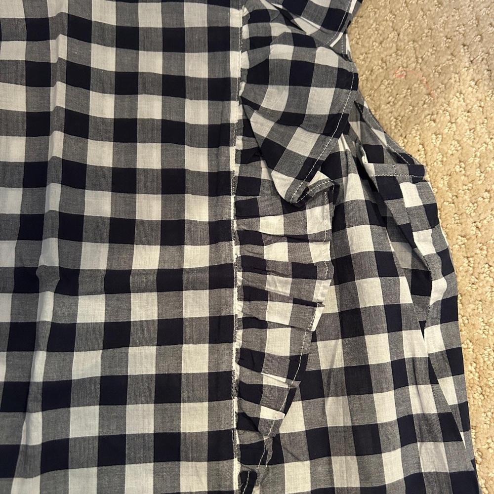 J.Crew Ruffled Gingham Check Tank - Picture 2 of 3